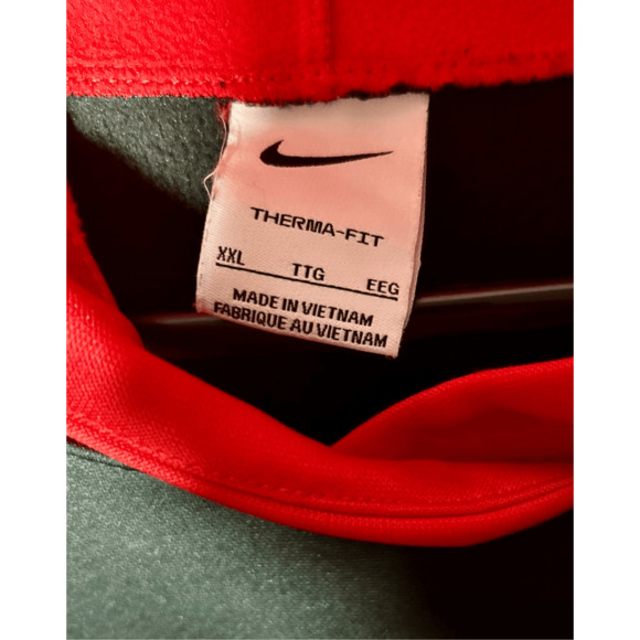 Nike Therma FIT Pullover Training Hoodie Men's Red Black DQ5836 657 Sz 2XL - Picture 5 of 9